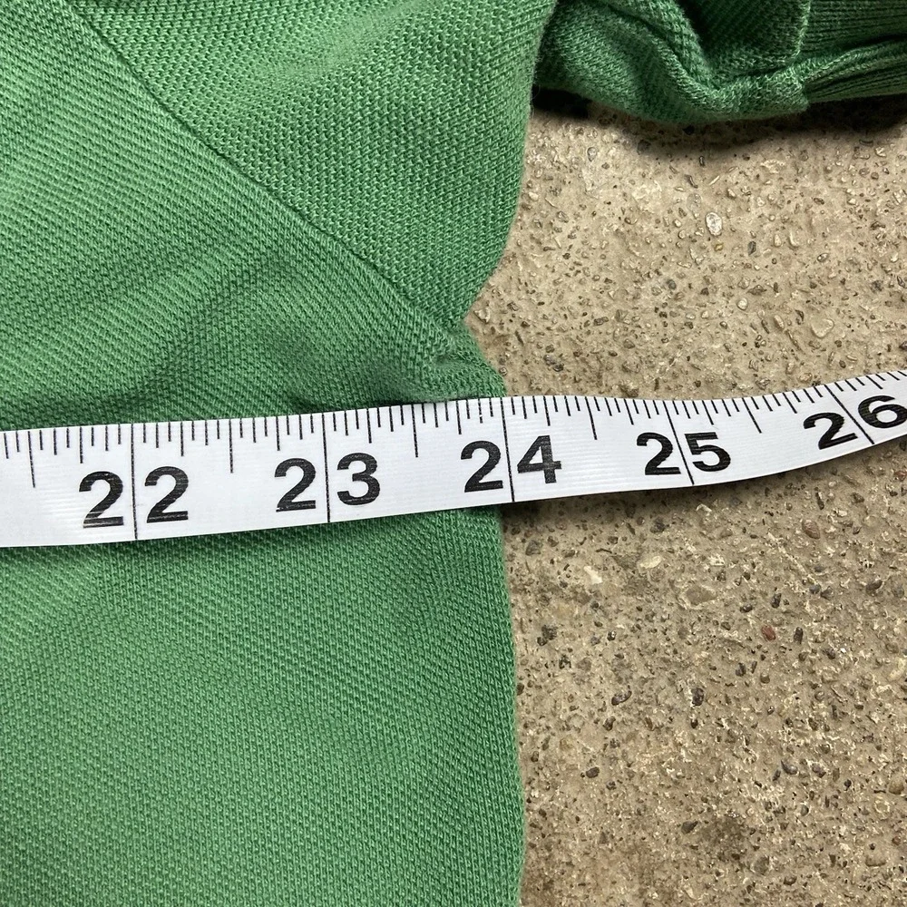 Vintage Polo Ralph Lauren Polo Shirt Size Large Green‎ Embroidered #5 Pony Logo